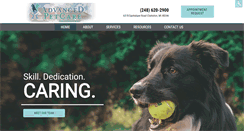 Desktop Screenshot of advanced-petcare.com